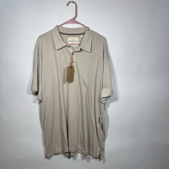 Weatherproof Other - Original Weatherproof Vintage Men's Polo Shirt Beige Size XXXL